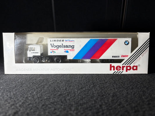 1:87 Herpa Team Linder BMW Race Hauler