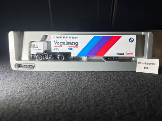 1:87 Herpa Team Linder BMW Race Hauler