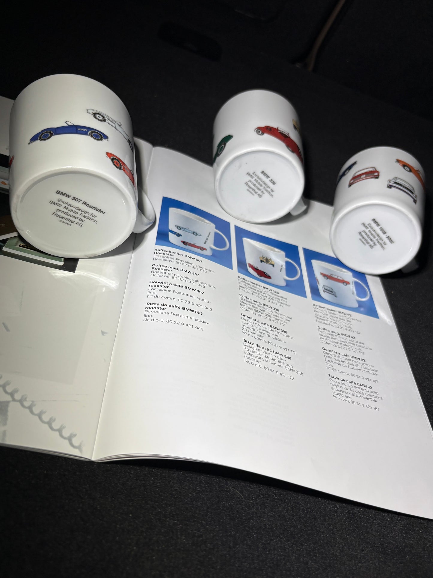 BMW Rosenthal Coffee Mugs (Set of 3)
