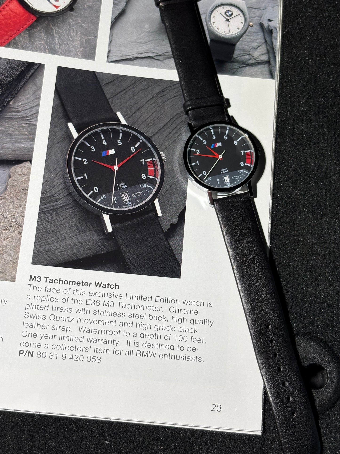 E36 M3 Tachometer Watch