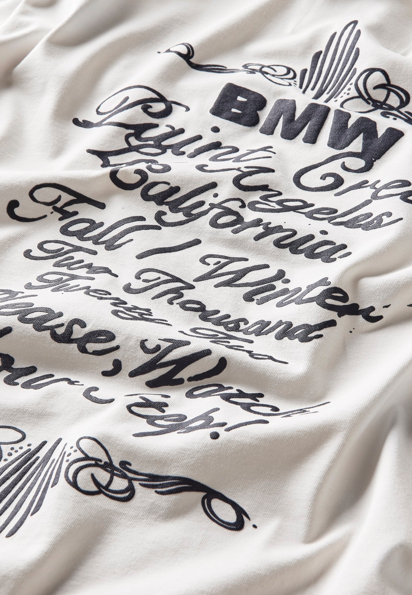 BMW Joshua Vides White Script T-Shirt [XL]